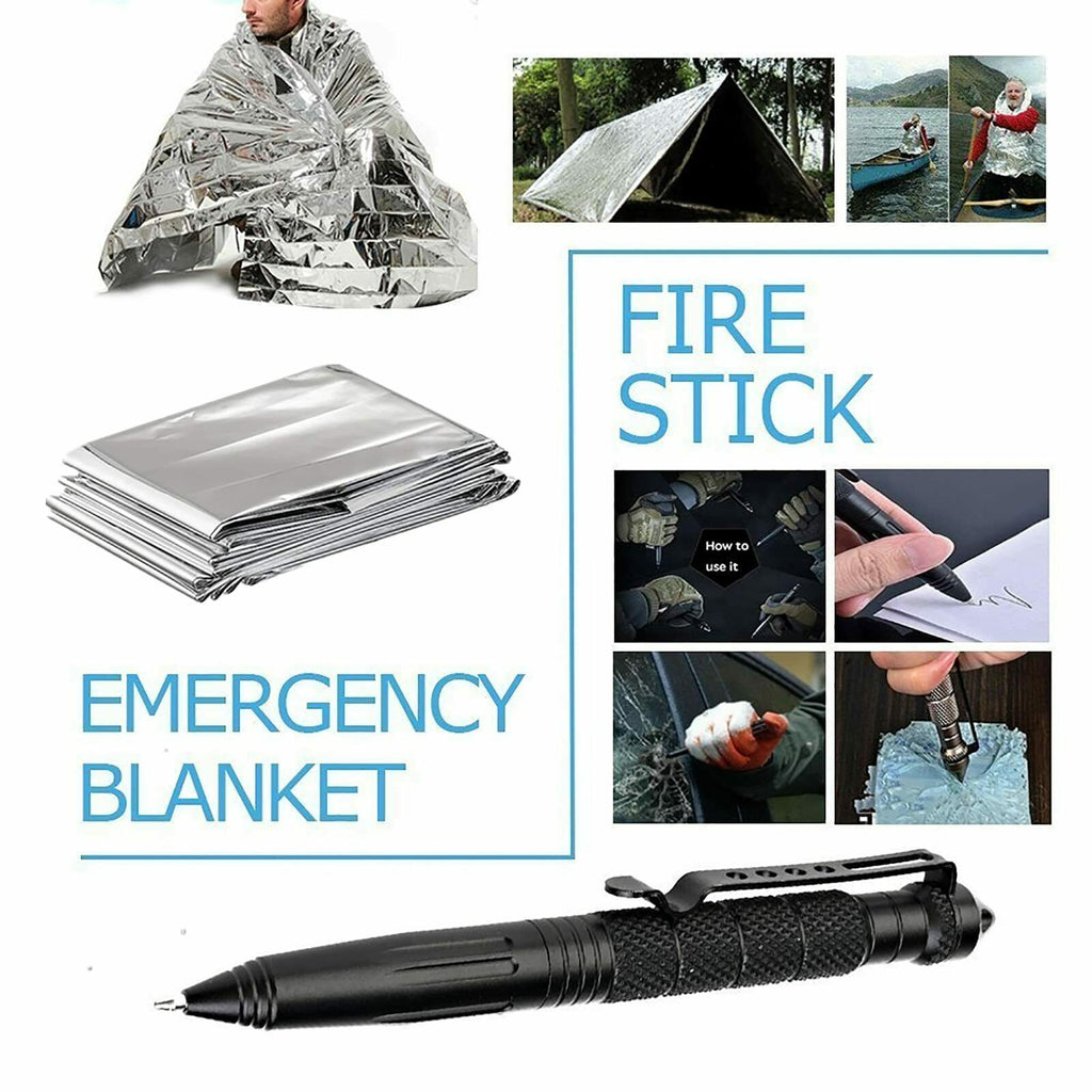 13-In-1 Outdoor Survival Kit in Tactical Gear Case Box
